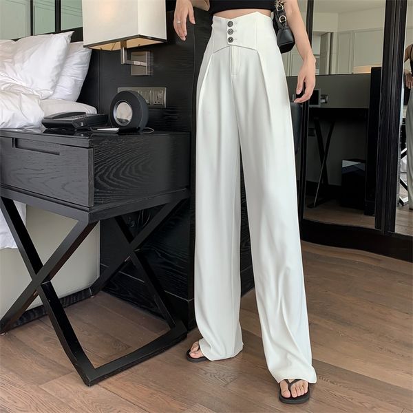 2020 summer new vertical casual high waist loose suit wide leg thin straight pants women's wear
2020 summer new vertical casual high waist loose suit wide leg thin straight pants women's wear