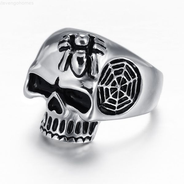 fashion titanium hallowmas men's skull steel spider ring rc-121 mix size 8-12#, Silver
fashion titanium hallowmas men's skull steel spider ring rc-121 mix size 8-12#, Silver
