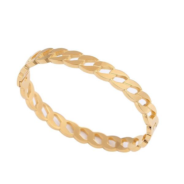 fashionable women's bracelet rose gold simple jewelry creative openwork strap type opening stainless steel bracelet beautiful and gener, Black
fashionable women's bracelet rose gold simple jewelry creative openwork strap type opening stainless steel bracelet beautiful and gener, Black