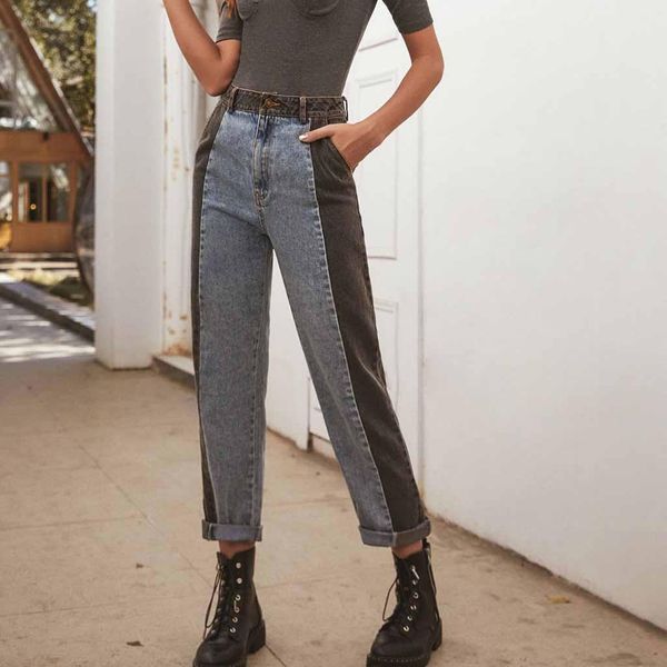 women streetwear pleated mom jeans high waist loose slouchy jeans pockets boyfriend pants casual ladies denim trousers #c, Blue
women streetwear pleated mom jeans high waist loose slouchy jeans pockets boyfriend pants casual ladies denim trousers #c, Blue
