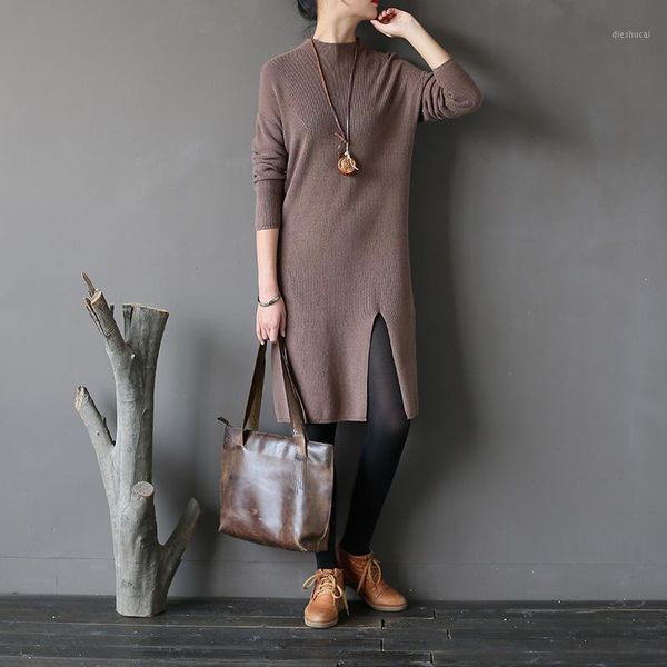 johnature women pullover sweater knitted cotton 2020 autumn winter new o-neck bat sleeve vintage casual women warm long sweater1, White;black
johnature women pullover sweater knitted cotton 2020 autumn winter new o-neck bat sleeve vintage casual women warm long sweater1, White;black