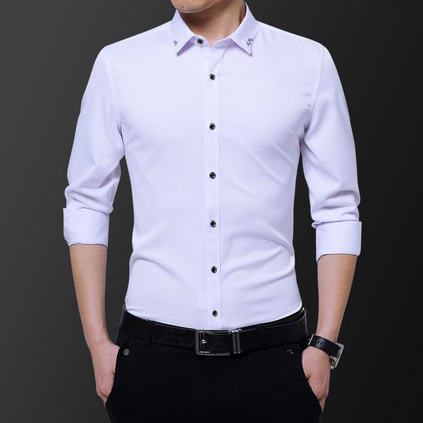 new 2020 long sleeve youth leisure inch versatile men's shirt fashion slim wedding man spring and autumn, White;black
new 2020 long sleeve youth leisure inch versatile men's shirt fashion slim wedding man spring and autumn, White;black