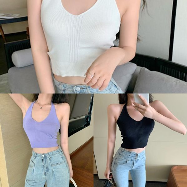 7zaq7 2020 summer sling jacket women open back neck with small suspender waistcoat short lace up knitting hanging underlay for c, White;black
7zaq7 2020 summer sling jacket women open back neck with small suspender waistcoat short lace up knitting hanging underlay for c, White;black