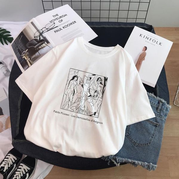 o-weck повседневная футболка для женщин топы ulzzang harajuku забавный черный и белый рисунок дэвид печать с коротким рукавом негабаритная ф, White
o-weck повседневная футболка для женщин топы ulzzang harajuku забавный черный и белый рисунок дэвид печать с коротким рукавом негабаритная ф, White