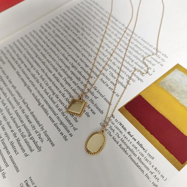 vintage gold geometric mirror square pendant necklace kolye 925 sterling silver fashion jewelry charm chain for women collares
vintage gold geometric mirror square pendant necklace kolye 925 sterling silver fashion jewelry charm chain for women collares