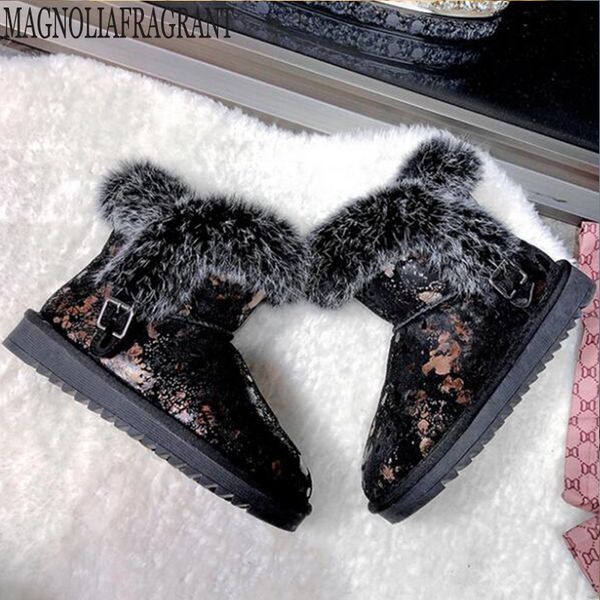 boots woman fur warm plush 2020 winter new female shoes casual genuine leather snow boots high women's shoes y238, Black
boots woman fur warm plush 2020 winter new female shoes casual genuine leather snow boots high women's shoes y238, Black