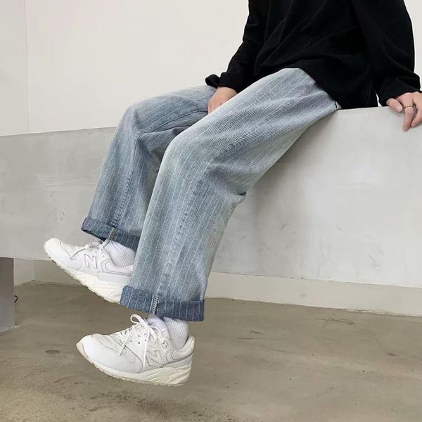 men's jeans 2021 spring and autumn new loose hip-hop tide brand casual straight straight pure color male youth trousers, Blue
men's jeans 2021 spring and autumn new loose hip-hop tide brand casual straight straight pure color male youth trousers, Blue