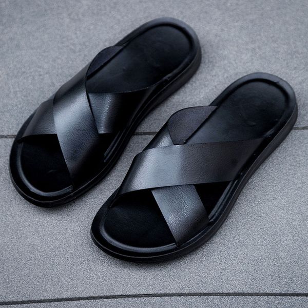 designer shoes italian leather slippers for men 2021 new l beach summer shoes big size 47 slip on light flats m, Black
designer shoes italian leather slippers for men 2021 new l beach summer shoes big size 47 slip on light flats m, Black