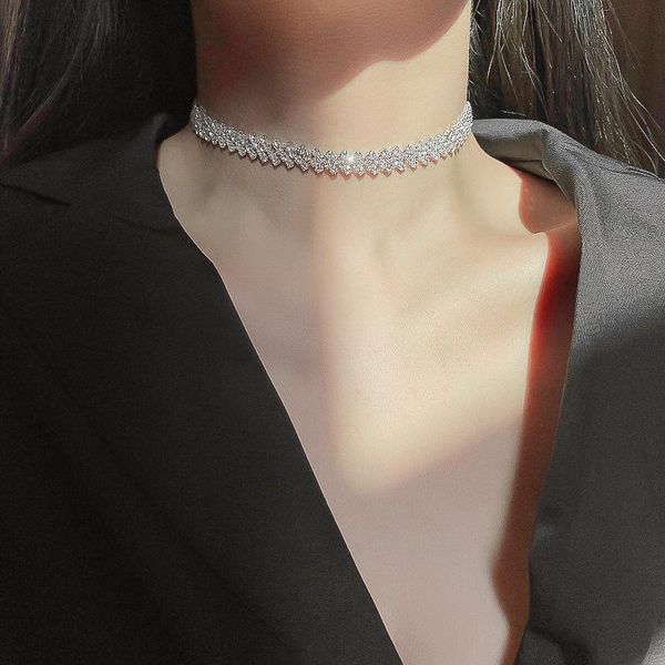 chokers fashion full crystal short necklace for women personalise jewelry clavicle choker statement punk necklaces, Golden;silver
chokers fashion full crystal short necklace for women personalise jewelry clavicle choker statement punk necklaces, Golden;silver