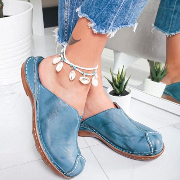 2020 fashio spring summer women new slipper casual leather handmade flat shoes woman round head comfortable ladies women shoes #uf7y 
2020 fashio spring summer women new slipper casual leather handmade flat shoes woman round head comfortable ladies women shoes #uf7y