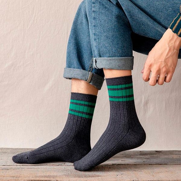 men's striped breathable crew fashion socks combed cotton stripes casual comfortable long socks boys hosiery easy-matching, Black
men's striped breathable crew fashion socks combed cotton stripes casual comfortable long socks boys hosiery easy-matching, Black