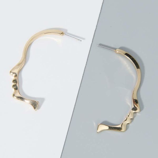 charm arrival simple temperament hollow face outline metal earrings fashion jewelry wholesale, Golden
charm arrival simple temperament hollow face outline metal earrings fashion jewelry wholesale, Golden