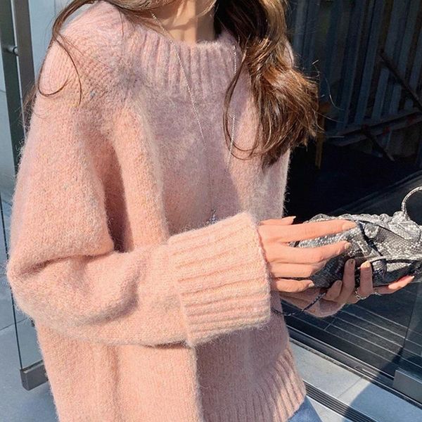 plus size winter clothes for women long sleeve knit woman sweaters japanese fashion pink sweater korean pullovers p396, White;black
plus size winter clothes for women long sleeve knit woman sweaters japanese fashion pink sweater korean pullovers p396, White;black