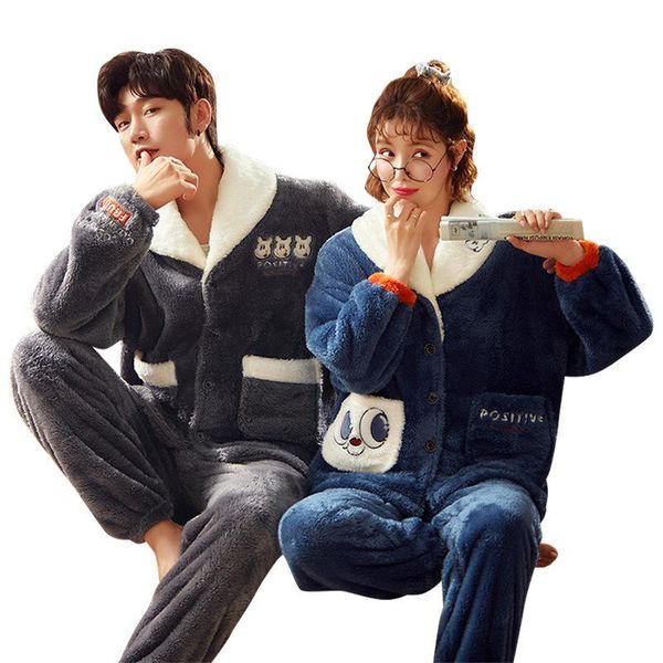 2020 coral fleece lovers pajamas women winter thickening and pile cap flannel winter man leisurewear suit, Black;brown
2020 coral fleece lovers pajamas women winter thickening and pile cap flannel winter man leisurewear suit, Black;brown