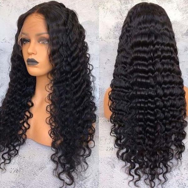 lace wigs 130% density deep wave hair wig remy 13x4 brazilian front 100% human for black women with baby jko, Black;brown
lace wigs 130% density deep wave hair wig remy 13x4 brazilian front 100% human for black women with baby jko, Black;brown