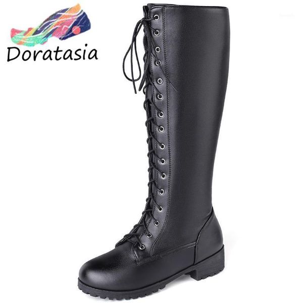 boots doratasia women winter solid deisgner casual shoes platform fashion round toe lace up mid calf boots1, Black
boots doratasia women winter solid deisgner casual shoes platform fashion round toe lace up mid calf boots1, Black