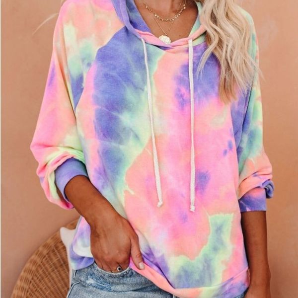 aokjy 2020 casual women's tie-dyed long-sleeved color hooded 2020 women's long-sleeved casual tie-dyed sweater sweaterprinted colo, Black
aokjy 2020 casual women's tie-dyed long-sleeved color hooded 2020 women's long-sleeved casual tie-dyed sweater sweaterprinted colo, Black