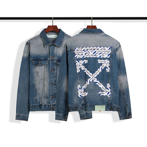denim jackets mens womans off slim fit short hip hop white casual coats ow embroidery clothing arrows air cabin baggage cordon, Black;brown
denim jackets mens womans off slim fit short hip hop white casual coats ow embroidery clothing arrows air cabin baggage cordon, Black;brown