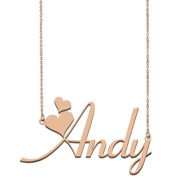 Andy Custom Name Necklace Personalized Pendant for Men Boys Birthday Gift Best Friends Jewelry 18k Gold Plated Stainless Steel, Silver
Andy Custom Name Necklace Personalized Pendant for Men Boys Birthday Gift Best Friends Jewelry 18k Gold Plated Stainless Steel, Silver