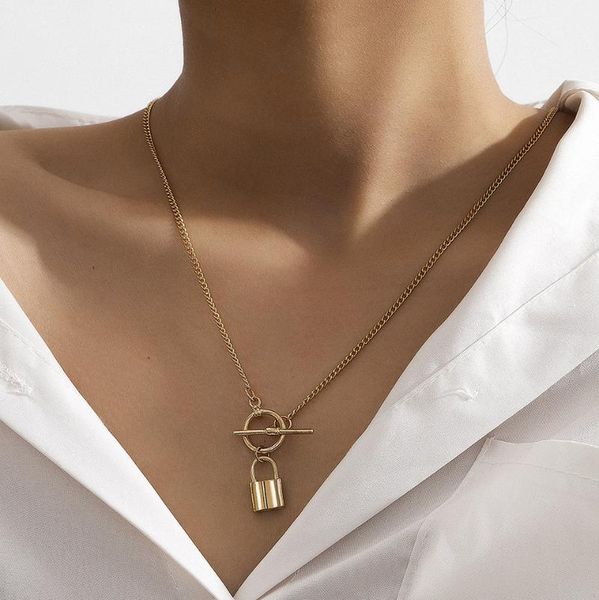 chains goth lock pedant necklace for women minilist cuban neck punk men's choker jewelry lovers clavicle chain charm, Silver
chains goth lock pedant necklace for women minilist cuban neck punk men's choker jewelry lovers clavicle chain charm, Silver
