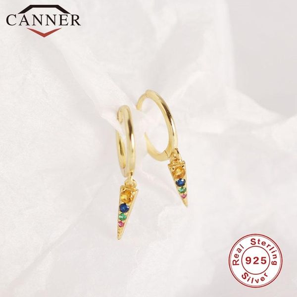 hoop & huggie 100% 925 sterling silver multicolor cz mini zircon geometric triangle pendant earrings for women personality, Golden;silver
hoop & huggie 100% 925 sterling silver multicolor cz mini zircon geometric triangle pendant earrings for women personality, Golden;silver