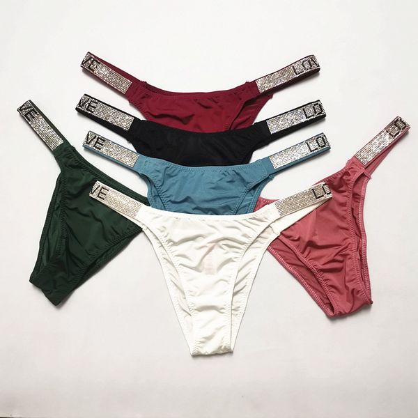 women panties masonry shorts briefs love letter rhinestones belt fashion low-rise white thong tanga t-back string underwea, Black;pink
women panties masonry shorts briefs love letter rhinestones belt fashion low-rise white thong tanga t-back string underwea, Black;pink