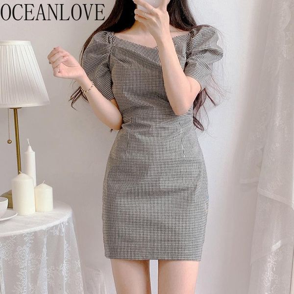 casual dresses oceanlove vinatge plaid vestidos sqaure neck bodycon sheath dress women puff sleeve korean fashion robes mini 17206, Black;gray
casual dresses oceanlove vinatge plaid vestidos sqaure neck bodycon sheath dress women puff sleeve korean fashion robes mini 17206, Black;gray