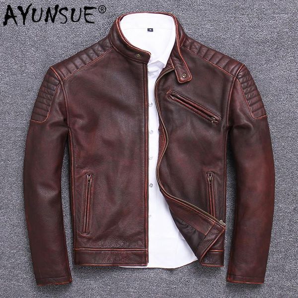 motorcycle genuine leather jacket men vintage real cow leather coat spring autumn outerwear veste cuir homme u-1806 kj32121, Black
motorcycle genuine leather jacket men vintage real cow leather coat spring autumn outerwear veste cuir homme u-1806 kj32121, Black