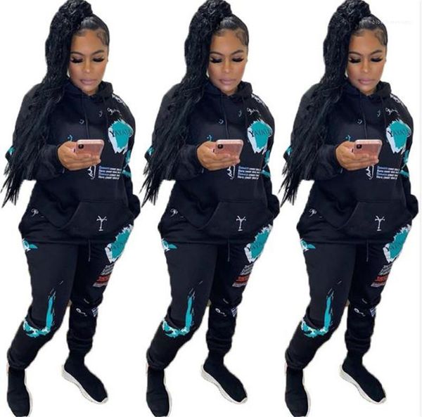 fashion casual female clothing womens two piece pants long sleeve panelled print hoodies 2pcs sport set, White
fashion casual female clothing womens two piece pants long sleeve panelled print hoodies 2pcs sport set, White