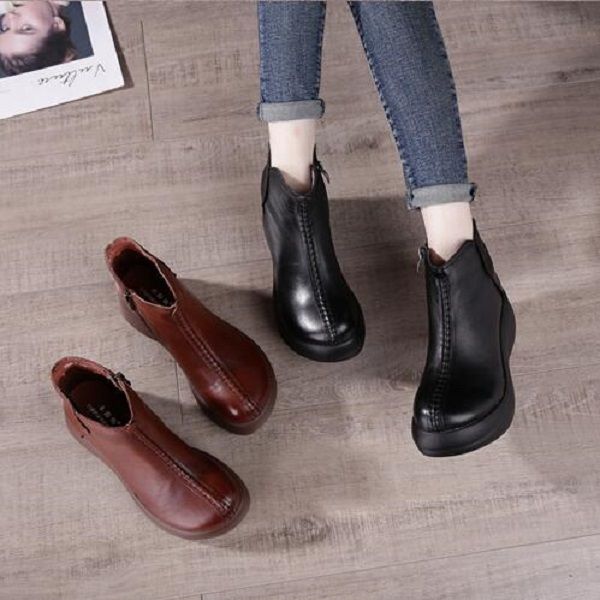 women boots winter soft sole thick bottom booties black brown womens short boot leather shoes size 35-40 06
women boots winter soft sole thick bottom booties black brown womens short boot leather shoes size 35-40 06