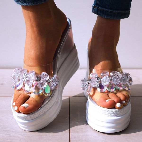 doratasia ins pvc crystals high heels leisure summer sandal shoes women platform wedges mules slippers x1020, Black
doratasia ins pvc crystals high heels leisure summer sandal shoes women platform wedges mules slippers x1020, Black