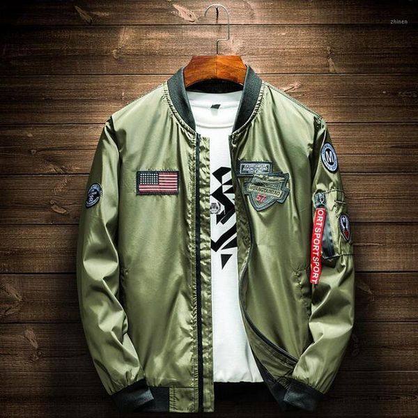 mens bomber jacket men fashion american flag patch designs pilot jacket ribbons zipper pocket baseball uniform male coat 4xl1, Black;brown
mens bomber jacket men fashion american flag patch designs pilot jacket ribbons zipper pocket baseball uniform male coat 4xl1, Black;brown