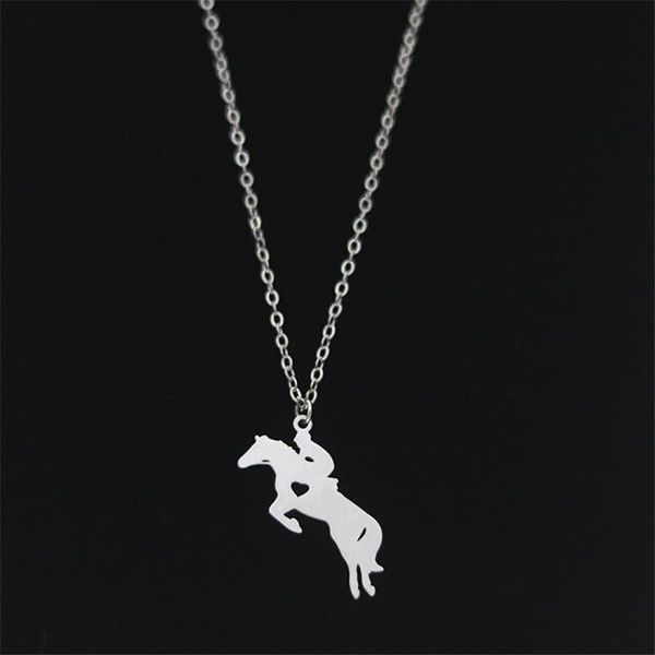 pendant necklaces elfin 2021 trendy horsemanship stainless steel necklace horse heart women fashion jewellery gift, Silver
pendant necklaces elfin 2021 trendy horsemanship stainless steel necklace horse heart women fashion jewellery gift, Silver