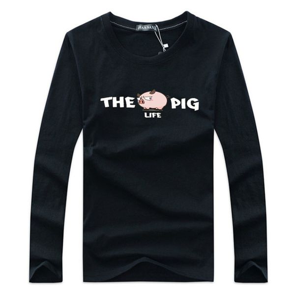 swenearo brand clothing autumn winter cotton long-sleeved o-neck men's t-shirt fashion a pig cartoon print tees male
swenearo brand clothing autumn winter cotton long-sleeved o-neck men's t-shirt fashion a pig cartoon print tees male