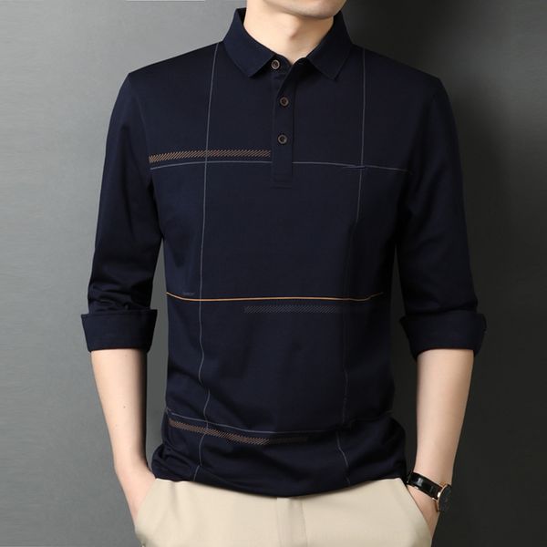 yashte 2020 autumn new men's long sleeve lapel trend t-shirt versatile youth handsome men's t-shirt dfrgh, Blue
yashte 2020 autumn new men's long sleeve lapel trend t-shirt versatile youth handsome men's t-shirt dfrgh, Blue