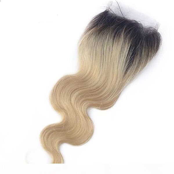 ombre color 1b 613 body wave lace closure indian human hair closures middle three part closures, Black;brown
ombre color 1b 613 body wave lace closure indian human hair closures middle three part closures, Black;brown