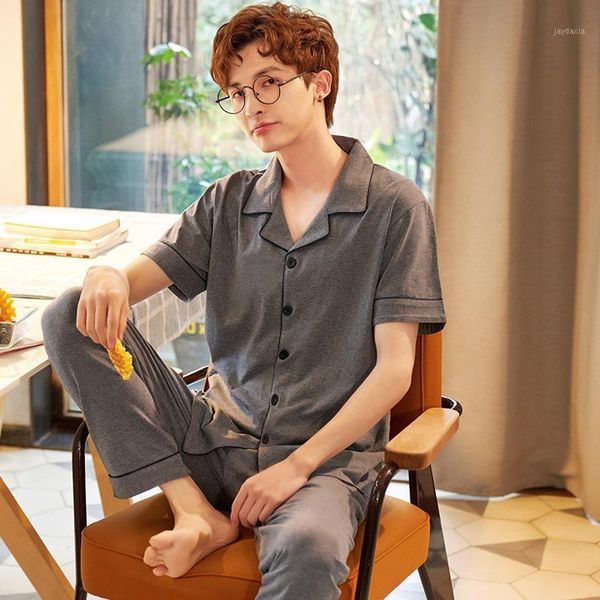 men's summer two piece cotton pajamas gecelik robe de nuit camisones para dormir pijamas hombre pyjamas men szlafrok1, Black;brown
men's summer two piece cotton pajamas gecelik robe de nuit camisones para dormir pijamas hombre pyjamas men szlafrok1, Black;brown