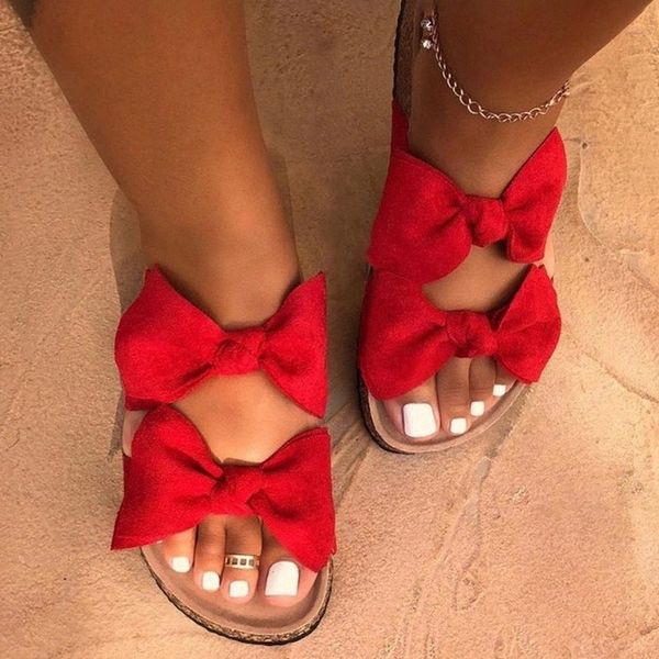 Women Summer Sandals Sweet Bow-knot Flats Beach Shoes Woman Comfortable Leisure Slippers Large Size 36-43 Zapatos De Mujer #Tw0p, Black
Women Summer Sandals Sweet Bow-knot Flats Beach Shoes Woman Comfortable Leisure Slippers Large Size 36-43 Zapatos De Mujer #Tw0p, Black