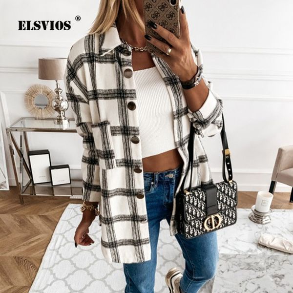 women new vintage lattice print jacket elegant lapel single-breasted loose shirt coat autumn winter lady casual cardigan jackets lj201110, Black
women new vintage lattice print jacket elegant lapel single-breasted loose shirt coat autumn winter lady casual cardigan jackets lj201110, Black