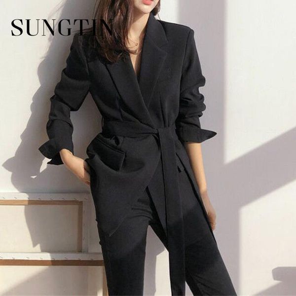 sungtin long vintage office lady blazer with belt women loose casual blazers jacket suit spring autumn korean outerwear female1, White;black
sungtin long vintage office lady blazer with belt women loose casual blazers jacket suit spring autumn korean outerwear female1, White;black