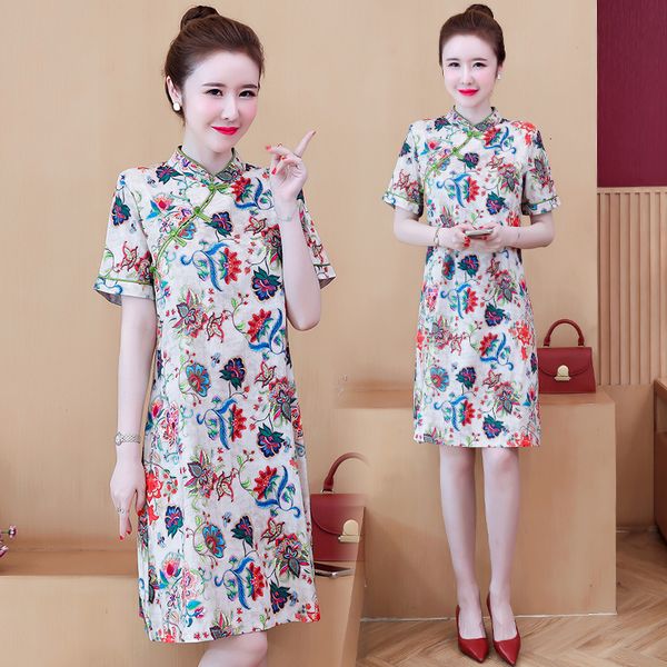womens cheongsam vintage plus size 2021 will see skinny floral printing dressed as ladies'party qdkt, Black;gray
womens cheongsam vintage plus size 2021 will see skinny floral printing dressed as ladies'party qdkt, Black;gray