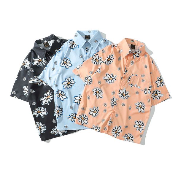2020 fashion brand daisy small fresh short sleeve flower men's and women's trend lovers' liberal arts hong kong style student, White;black
2020 fashion brand daisy small fresh short sleeve flower men's and women's trend lovers' liberal arts hong kong style student, White;black
