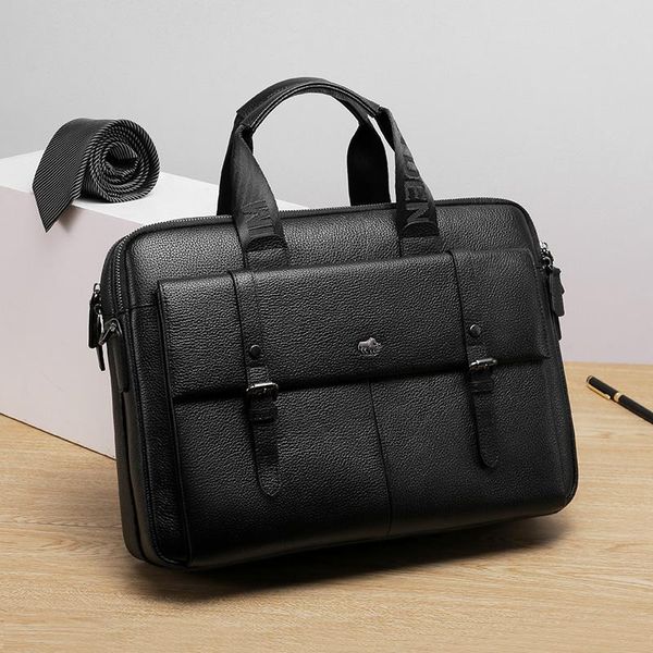 briefcases bison denim 2021 briefase business men's bag genuine leather men casual shoulder 15 inch laphandbag
briefcases bison denim 2021 briefase business men's bag genuine leather men casual shoulder 15 inch laphandbag