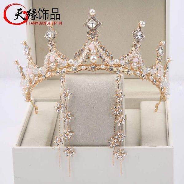 new european crystal bridal headdress long earrings crown princess wedding accessories women, Silver
new european crystal bridal headdress long earrings crown princess wedding accessories women, Silver