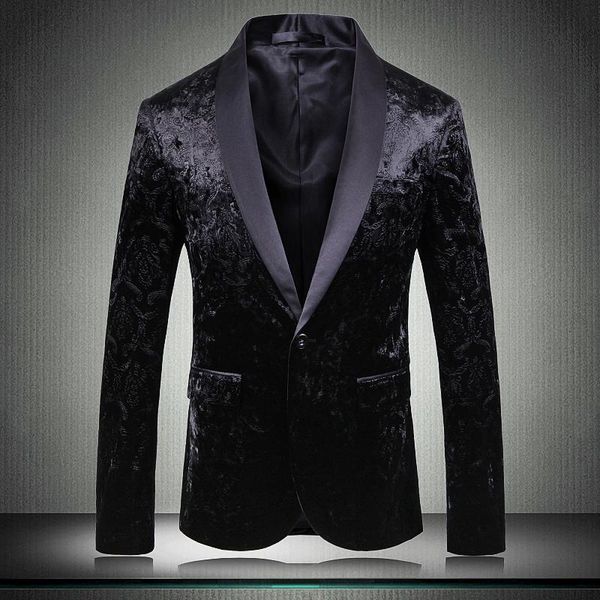 2020 black men blazer luxury velvet однобортный пром пиджаки мужчины плюс размер 4xl 5xl мода slim fit club party мужской blazer, White;black
2020 black men blazer luxury velvet однобортный пром пиджаки мужчины плюс размер 4xl 5xl мода slim fit club party мужской blazer, White;black