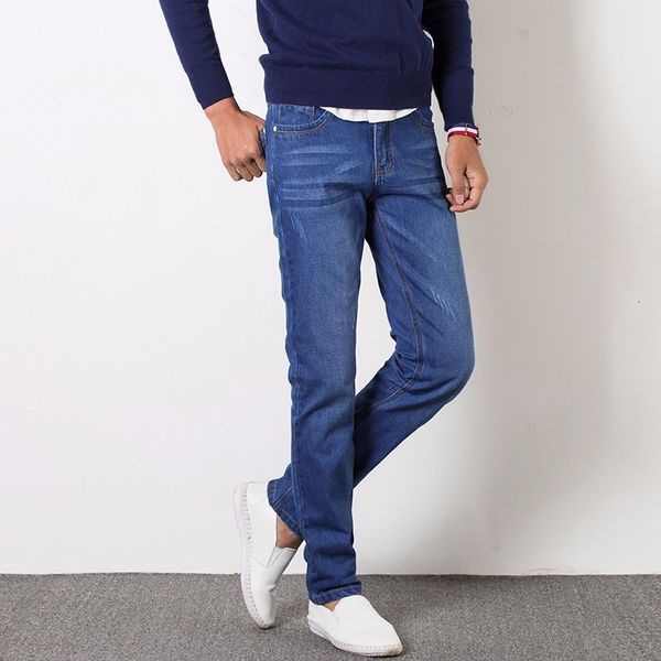 2019 four seasons new style men's casual slim fit trousers fashion classic denim ny jeans men 28-38, Blue
2019 four seasons new style men's casual slim fit trousers fashion classic denim ny jeans men 28-38, Blue