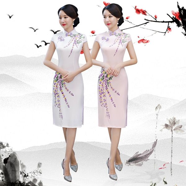 9m1oy summer new simulation imitation silk stand length cheongsam medium collar high slit imitation medium slim silk fit length cheongsam 1g, Black;gray
9m1oy summer new simulation imitation silk stand length cheongsam medium collar high slit imitation medium slim silk fit length cheongsam 1g, Black;gray