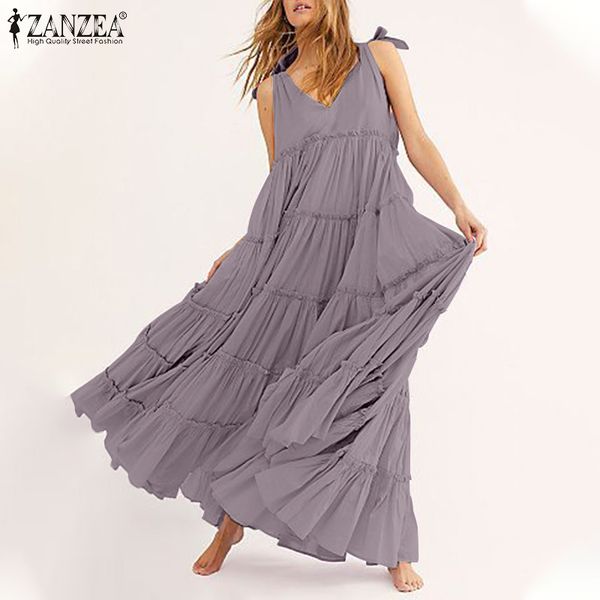 plus size bohemian ruffle dress women's summer sundress zanzea casual spaghetti strap tank vestidos female v neck beach robe y0118, Black;gray
plus size bohemian ruffle dress women's summer sundress zanzea casual spaghetti strap tank vestidos female v neck beach robe y0118, Black;gray