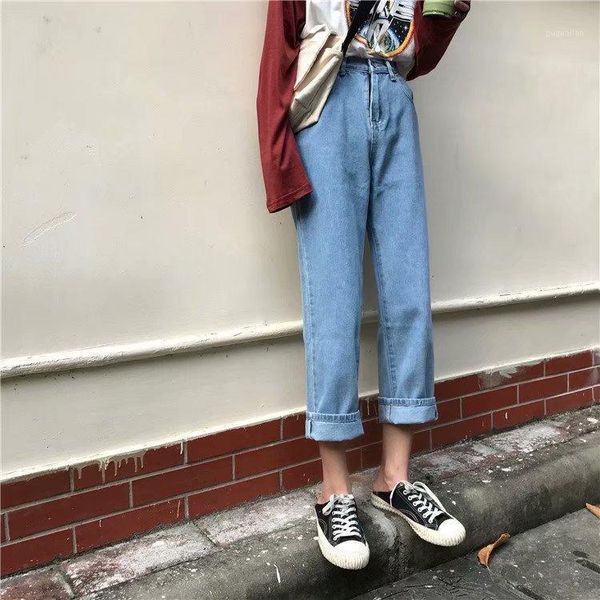 autumn winter 2020 new jeans women's winter clothes black slim versatile high waist loose wide-leg ankle length straight pants1, Blue
autumn winter 2020 new jeans women's winter clothes black slim versatile high waist loose wide-leg ankle length straight pants1, Blue