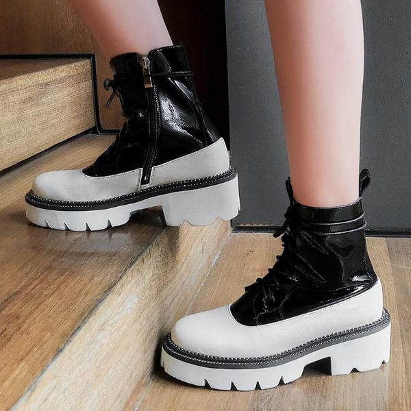 boots brand fashion great quality genuine leather winter shoes big size 42 platform motorcycles women, Black
boots brand fashion great quality genuine leather winter shoes big size 42 platform motorcycles women, Black